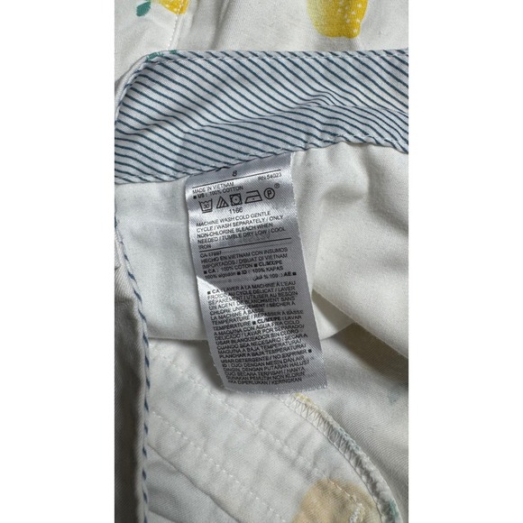 Old Navy Womens Lemon Print Casual Everyday Shorts - Size 8 Summer - Picture 7 of 7